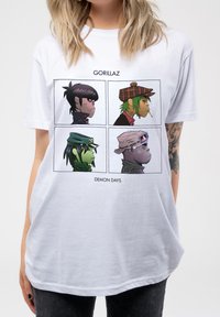 Paradiso Clothing GORILLAZ DEMON DAYS - Print T-shirt - white