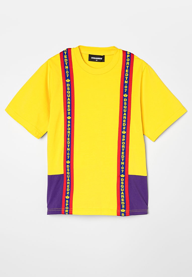 Dsquared2 T-shirt print geel