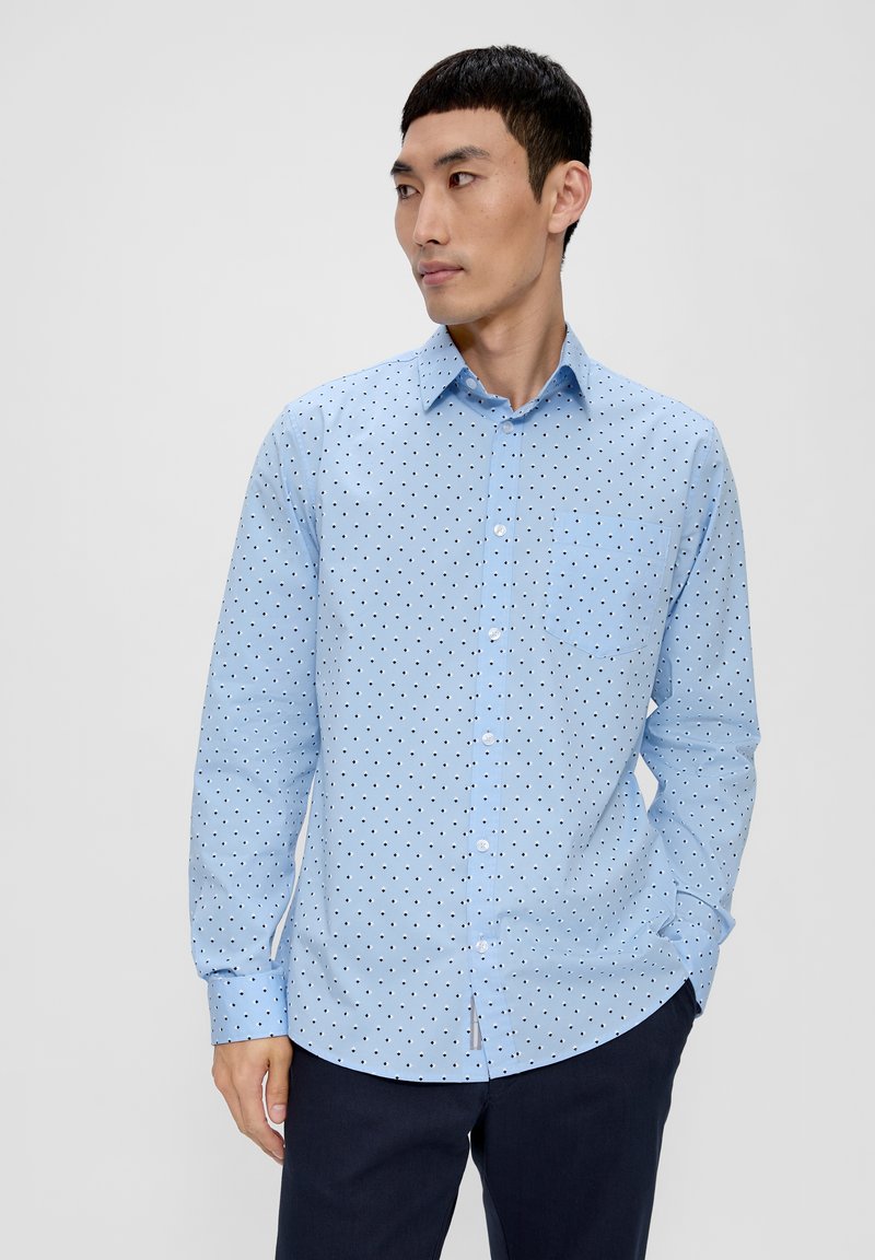 s.Oliver STRETCH - Hemd - himmelblau