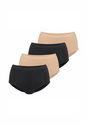 GO SENSE 4ER PACK - Briefs - schwarz   beige