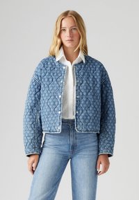 RUMER QUILTED LINER - Veste en jean - blue denim