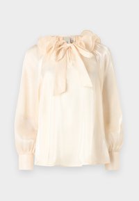 YAS YASELOISE SHUNY RUFFLE - Bluză - pearled ivory/alb natural - Zalando.ro