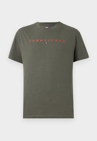 LINEAR LOGO TEE - T-shirts basic - pewter green