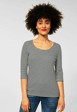 MIT STREIFEN MUSTER - Blouse - grün