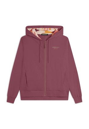 Sudadera con cremallera - purple zebraanimaliermulticolo