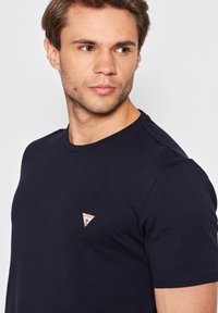 Guess KURZARM - Tricou basic - dunkelblau