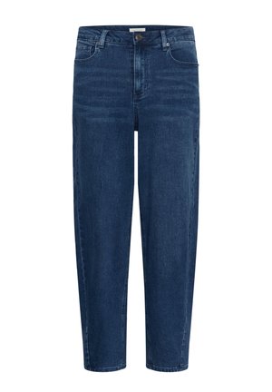 Kaffe, KAANDREA BARREL - Jean droit - medium blue washed denim