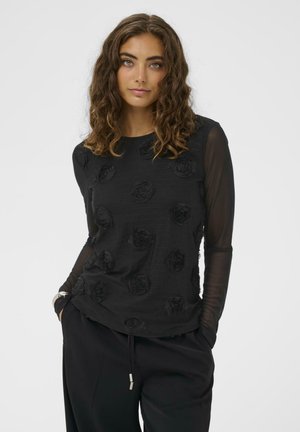 MASCHA  O-NECK - Bluză - black