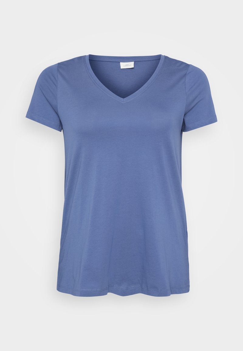 ONLY Carmakoma T-shirt basic blauw