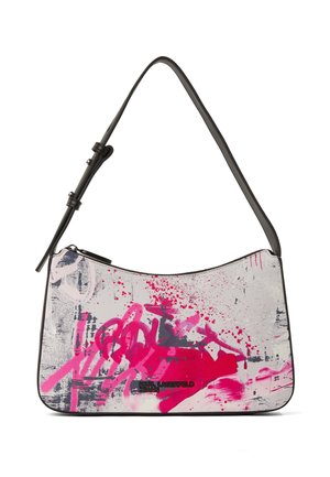 SHOULDER LOGO - Geantă de mână - painters print pink all over print