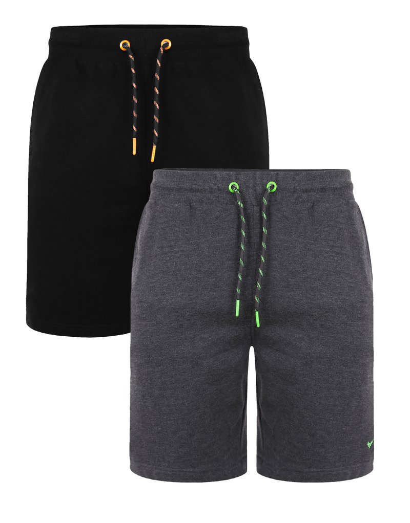 Herren Chino Shorts | Threadbare 2 PACK Shorts black/white/schwarz - OF45209 Herren Chino Shorts | Threadbare 2 PACK Shorts black/white/schwarz - OF45209