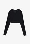 SEAMLESS LONG SLEEVE TOP - Bluză cu mânecă lungă - black
