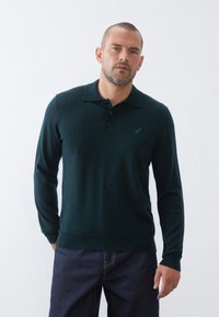 Pier One WOOL JUMPER - Strikkegenser - mottled dark green