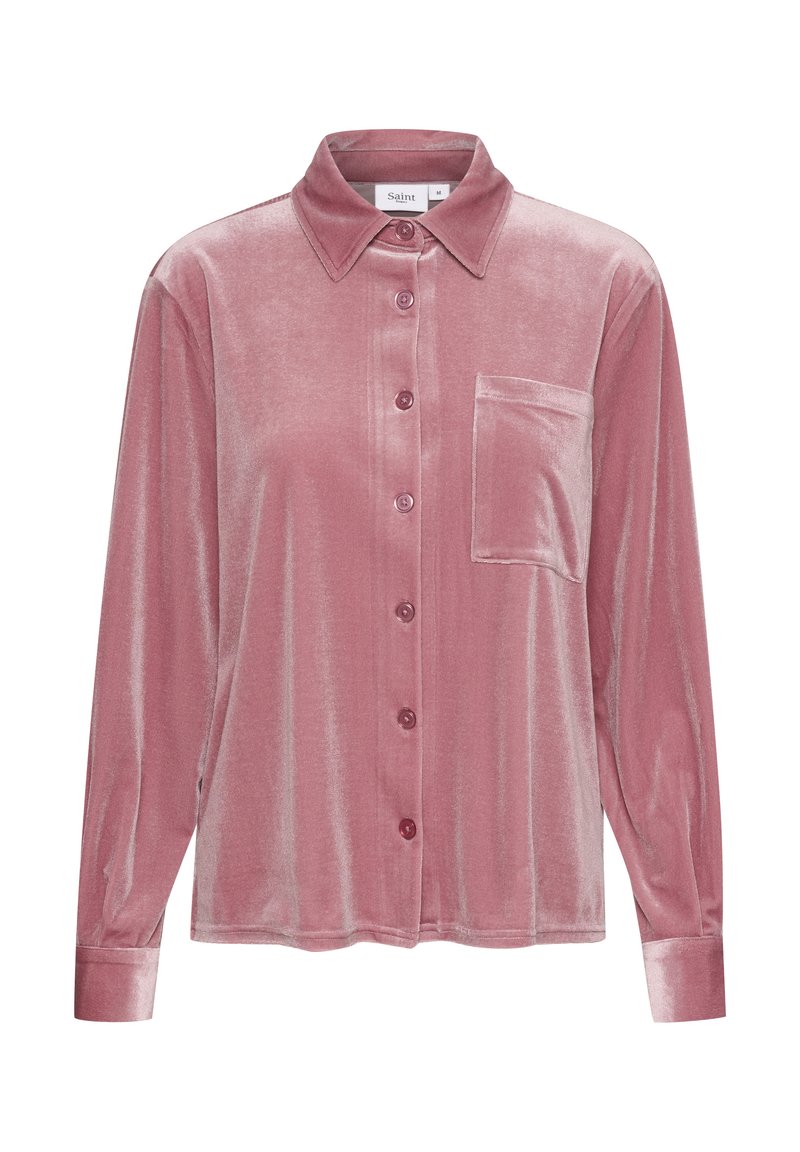 Saint Tropez Overhemdblouse gemêleerd donkerroze