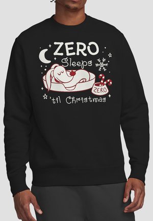 NIGHTMARE BEFORE CHRISTMAS ZEROS SLEEPS TIL CHRISTMAS - Sweatshirt - black