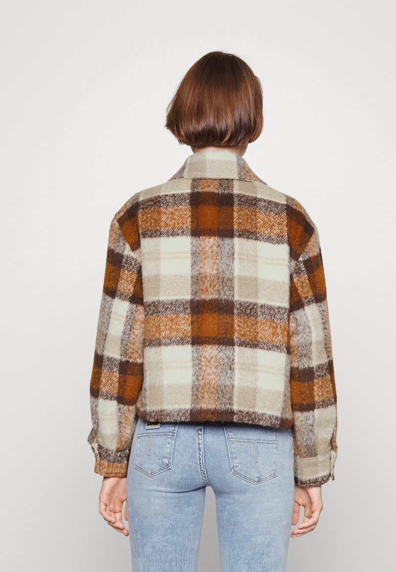plaid shacket abercrombie