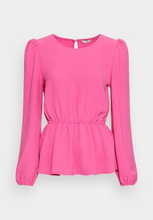 ONLY ONLMETTE O NECK - Blusa - gin fizz