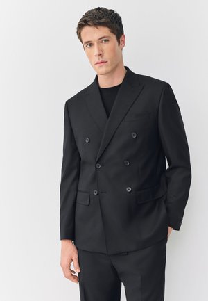 Next REGULAR FIT - DOUBLE BREASTED  - Rövid kabát - black
