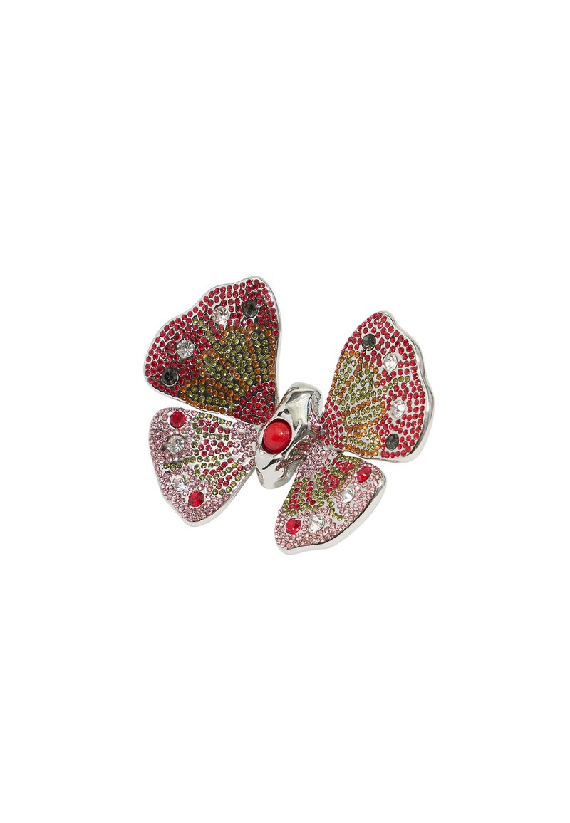 Bimba Y Lola MARIPOSA CRISTALES  - Prsteň - plata color