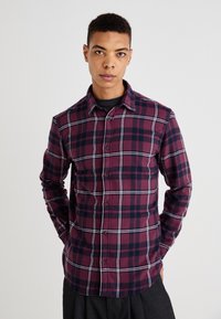 Jack & Jones JJJOSHUA FALL 2 PACK - Camisa - black/vineyard wine