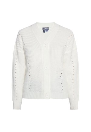 DreiMaster, DREIMASTER STRICKJACKE - Gilet - wollweiss