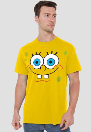 SPONGEBOB SMILING FACE - Print T-shirt - yellow