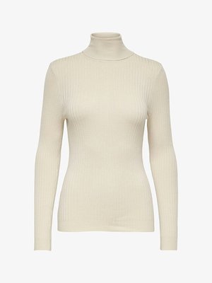 ONLY ONLKAROL ROLL NECK - Jersey de punto - pumice stone