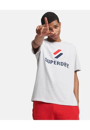 T-shirt print - cadet grey marl