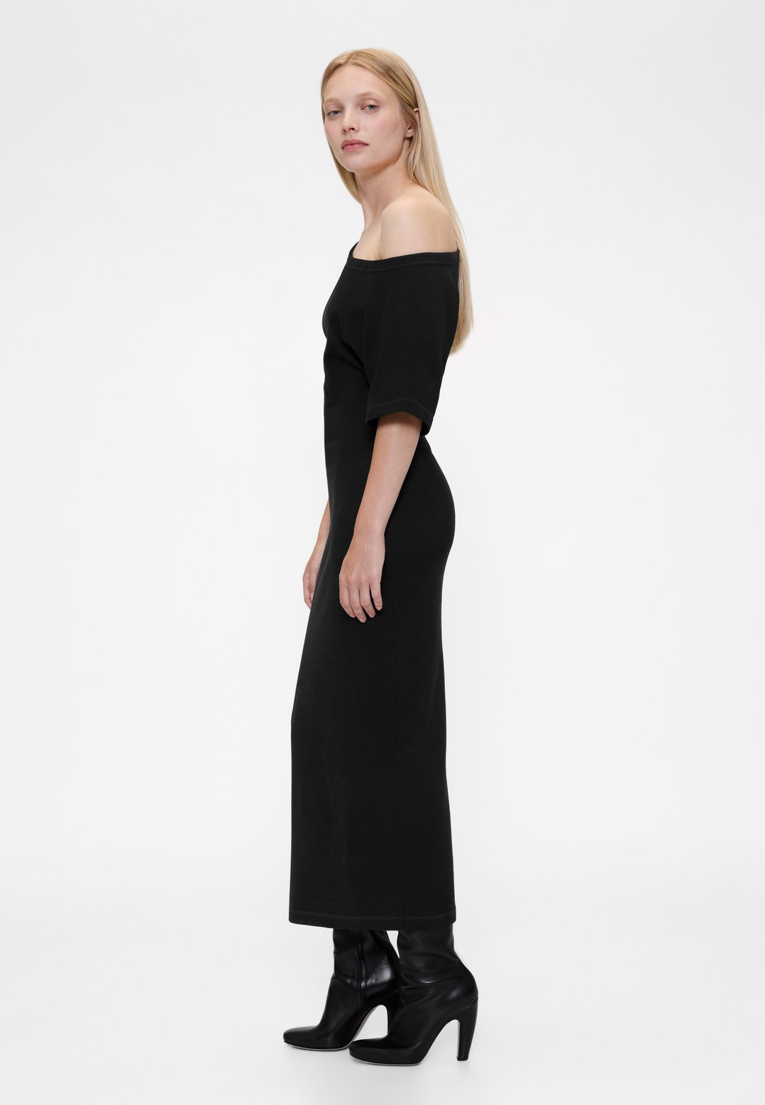 GAP GAPSTUDIO JERSEY OFF-SHOULDER MIDI DRESS - Jersey dress