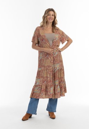 KIMONO - Lichte jas - bordeaux mehrfarbig