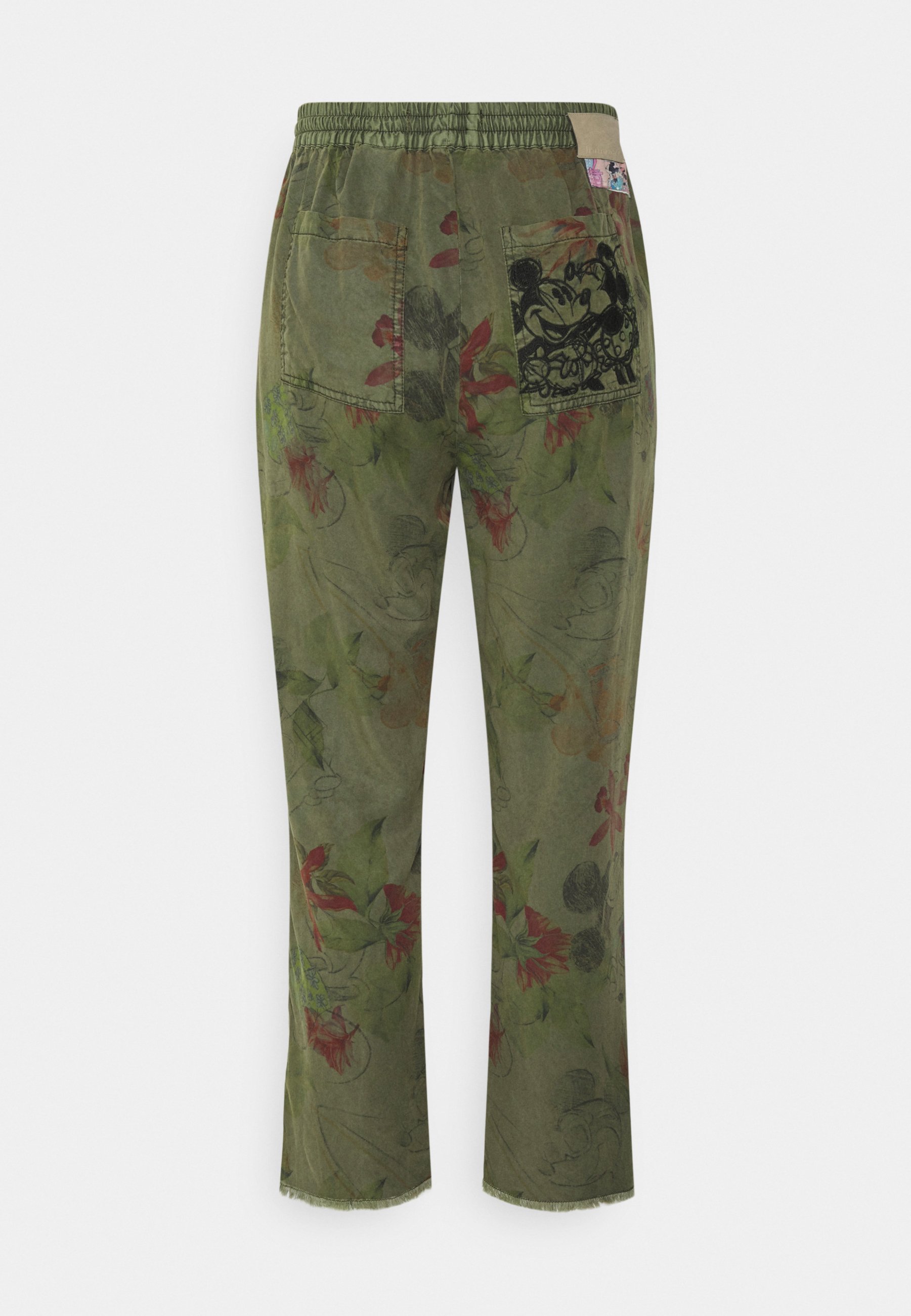 Desigual MICKEY FLOWERS - Pantaloni - military green/oliva - Zalando.it