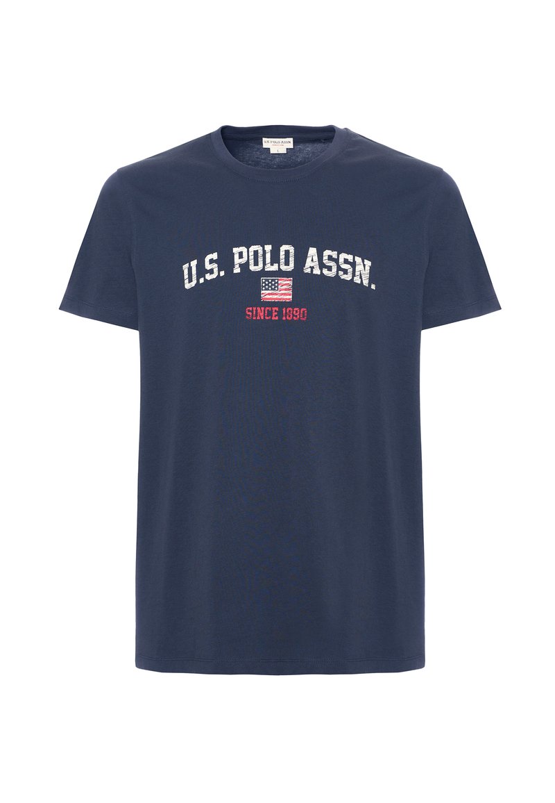 U.S. Polo Assn. T-shirt print blauw