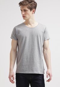Resteröds JIMMY SOLID - T-shirts basic - grey melange