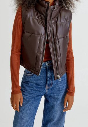 Vest - brown