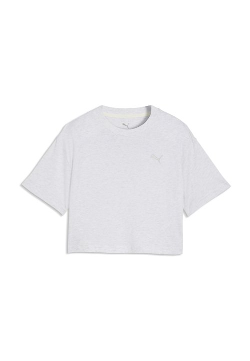PUMA CLASS RELAXED SHORT LENGHT GRAPHIC TEE - Print T-shirt - white glow heather — photo 3