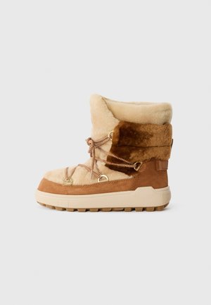 CHAMONIX 10 - Snowboot/Winterstiefel - cognac/beige
