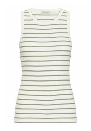Fransa, FRHIZAMOND STRIPE 14 - Top - agave green stripe art