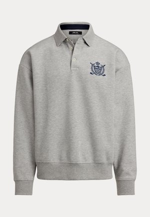 RELAXED FIT CREST DOUBLE KNIT SWEATSHIRT - Melegítőfelső - andover heather