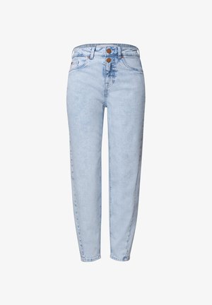 Street One Studio, HIGH WAIST BARREL LEG JEANS IM LOOSE FIT - Jeans Tapered Fit - bleached wash