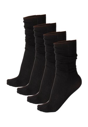 RIBBED 60 DEN - Socken - black