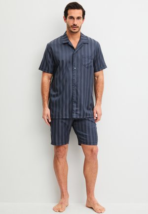 Calida, RELAX LUX KURZ-PYJAMA MIT KNÖPFEN SET - Nachtwäsche Set - anthrazit