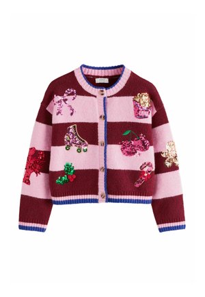 Next, CHRISTMAS CARDIGAN - Neuletakki - pink and red