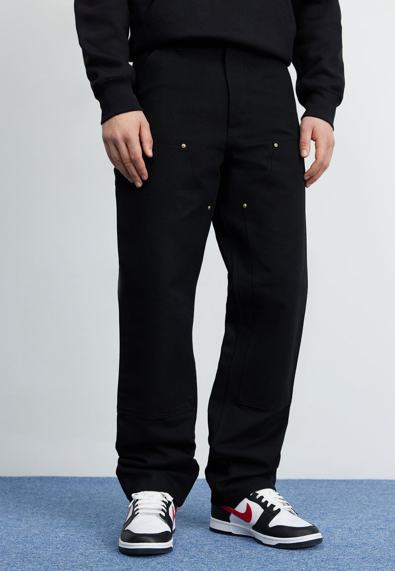 Carhartt WIP DOUBLE KNEE PANT - Broek - black rigid