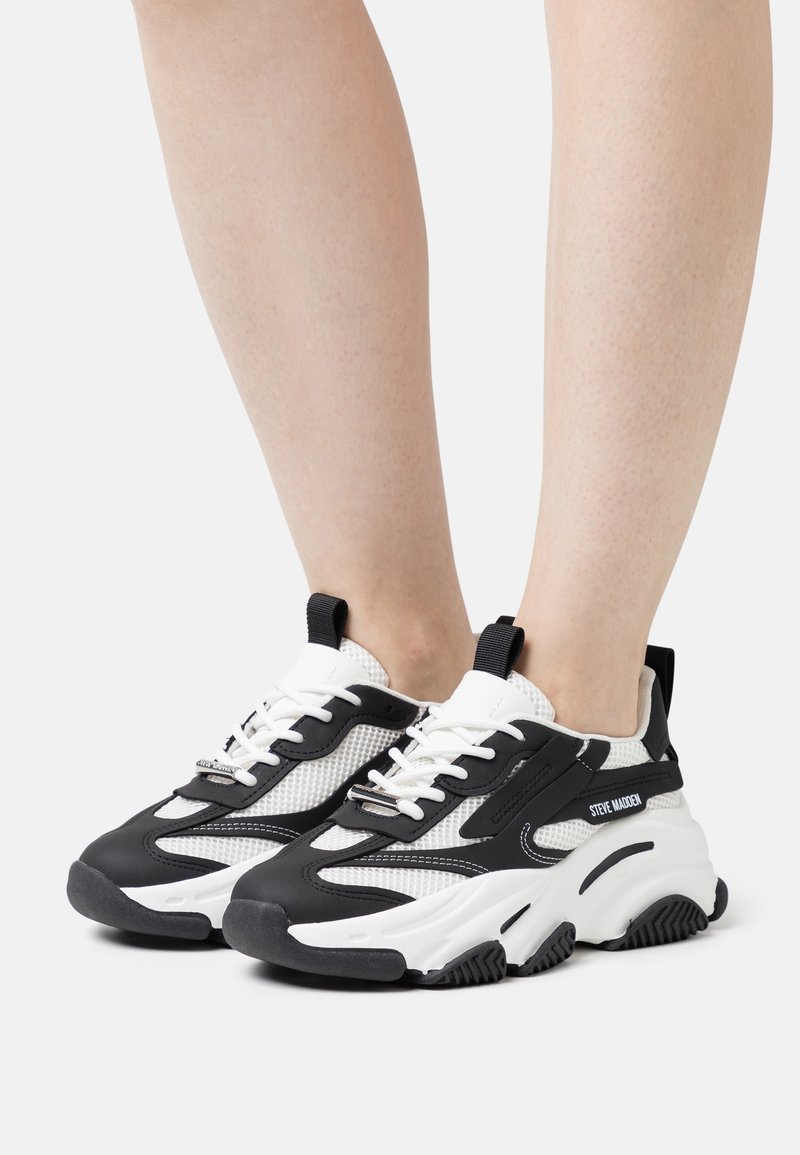 Steve Madden POSSESSION - Trainers - black/white