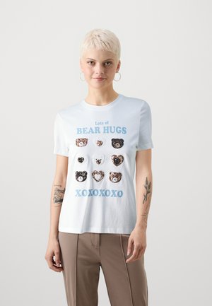 ONLKITA LIFE BEAR BOX - T-shirt imprimé - bright white