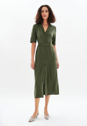 FRENCH FASHION ELEGANT MODERN RTIFANNY - Shirt dress - vert kaki