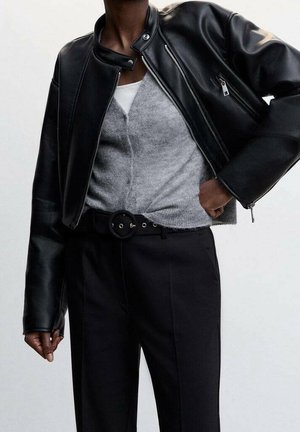 Mango, Pantalon classique - black
