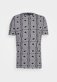 T-shirt estampada - jet black/optic white