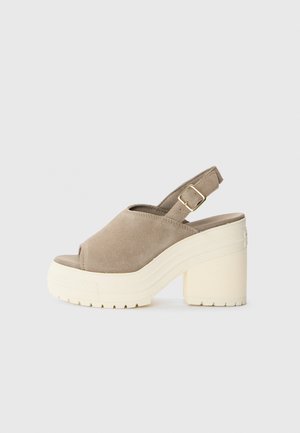 CHUCK 70 DE LUXE - Mules à talons - classic taupe/egret/gold