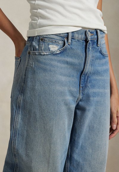 Polo Ralph Lauren CURVED TAPERED JEAN - Blugi mom fit - alaiya wash